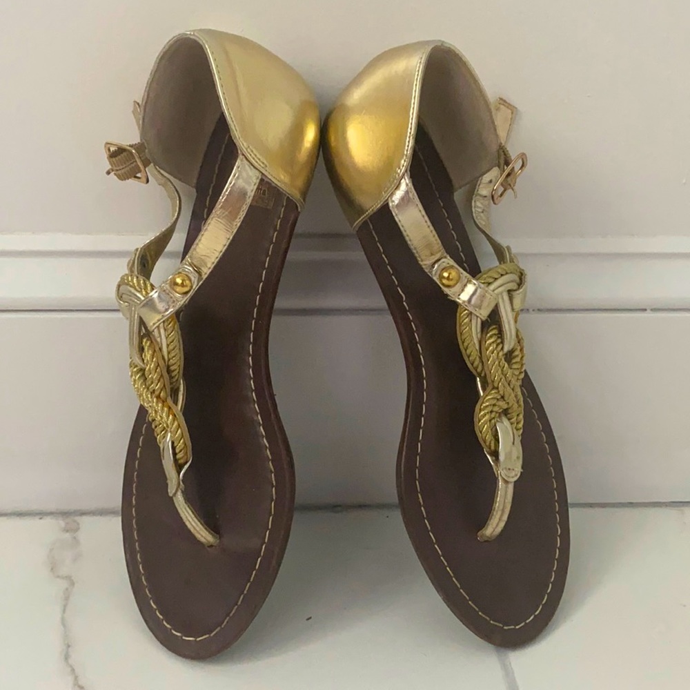 Dolce Vita gold rope sandal